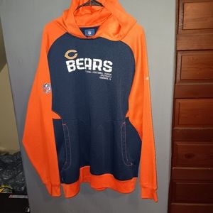 Men's Chicago Bears Reebok Onfield Pullover Hoodie Jacket Size XL NFL